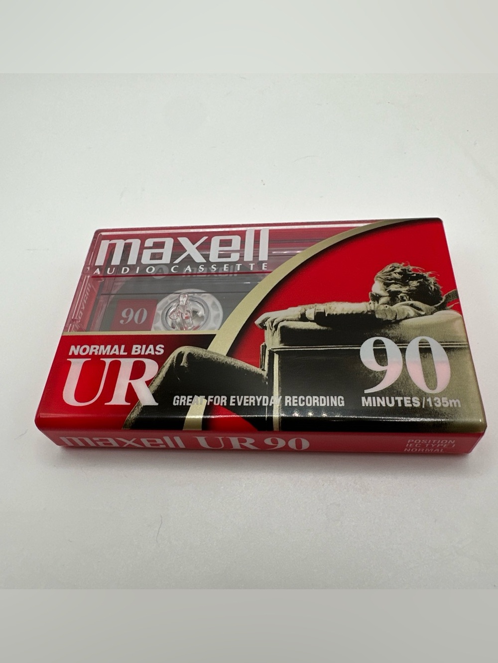 Maxell Audio Cassette Tape Blank Media Recordable Normal Bias UR 90 Minute NEW
